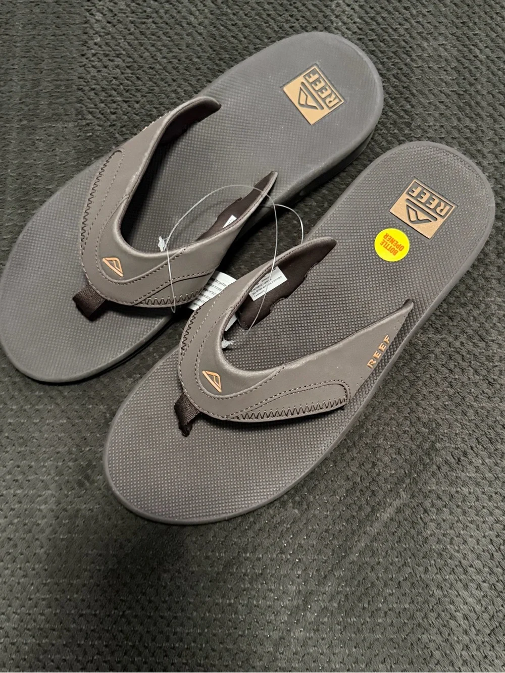 Reef Men’s Brown Comfort Flip Flops with Bottle opener